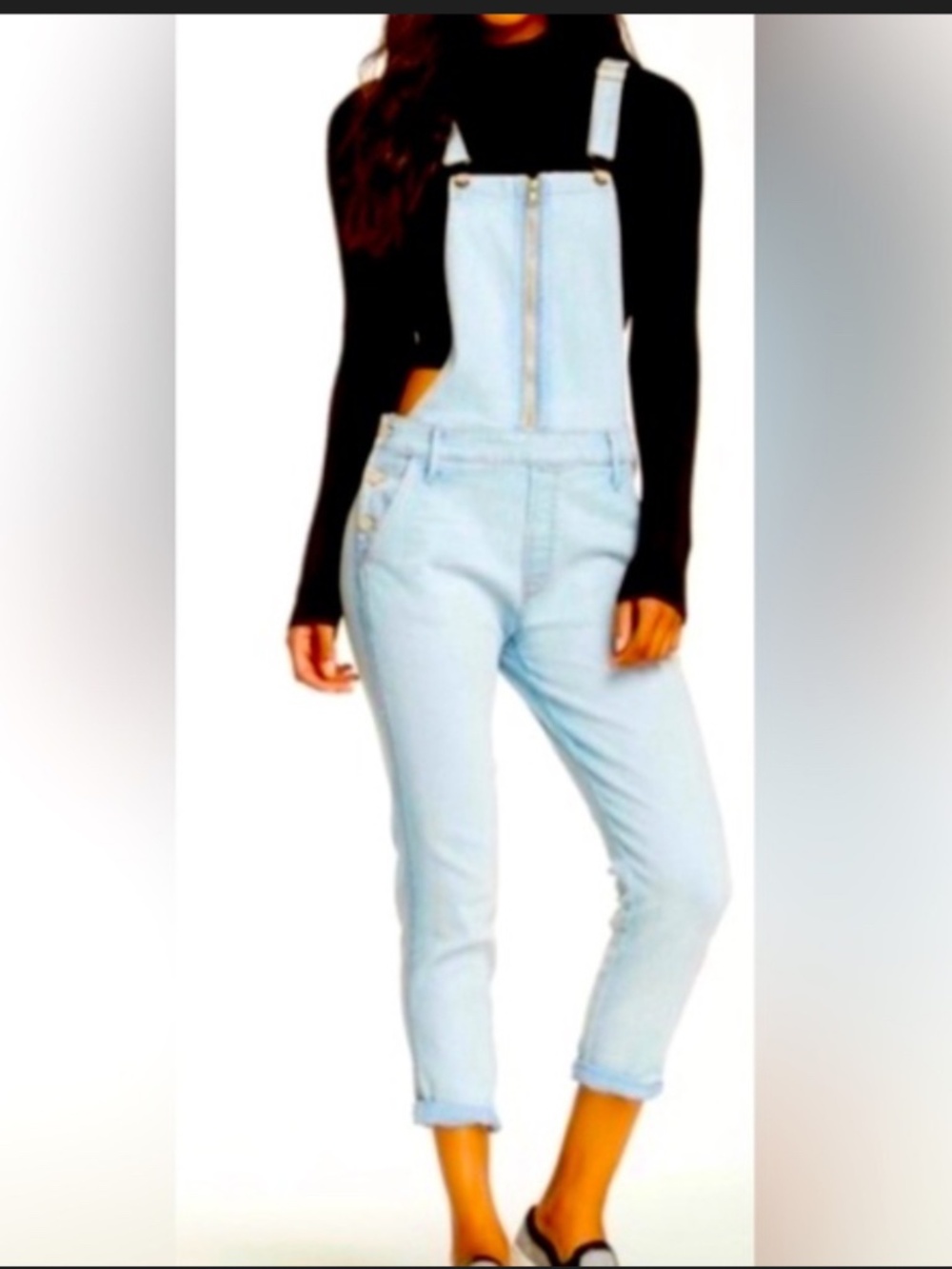 NWOT Mother Jeans The Overalls Dropout in Can't Stop Believing Size 27